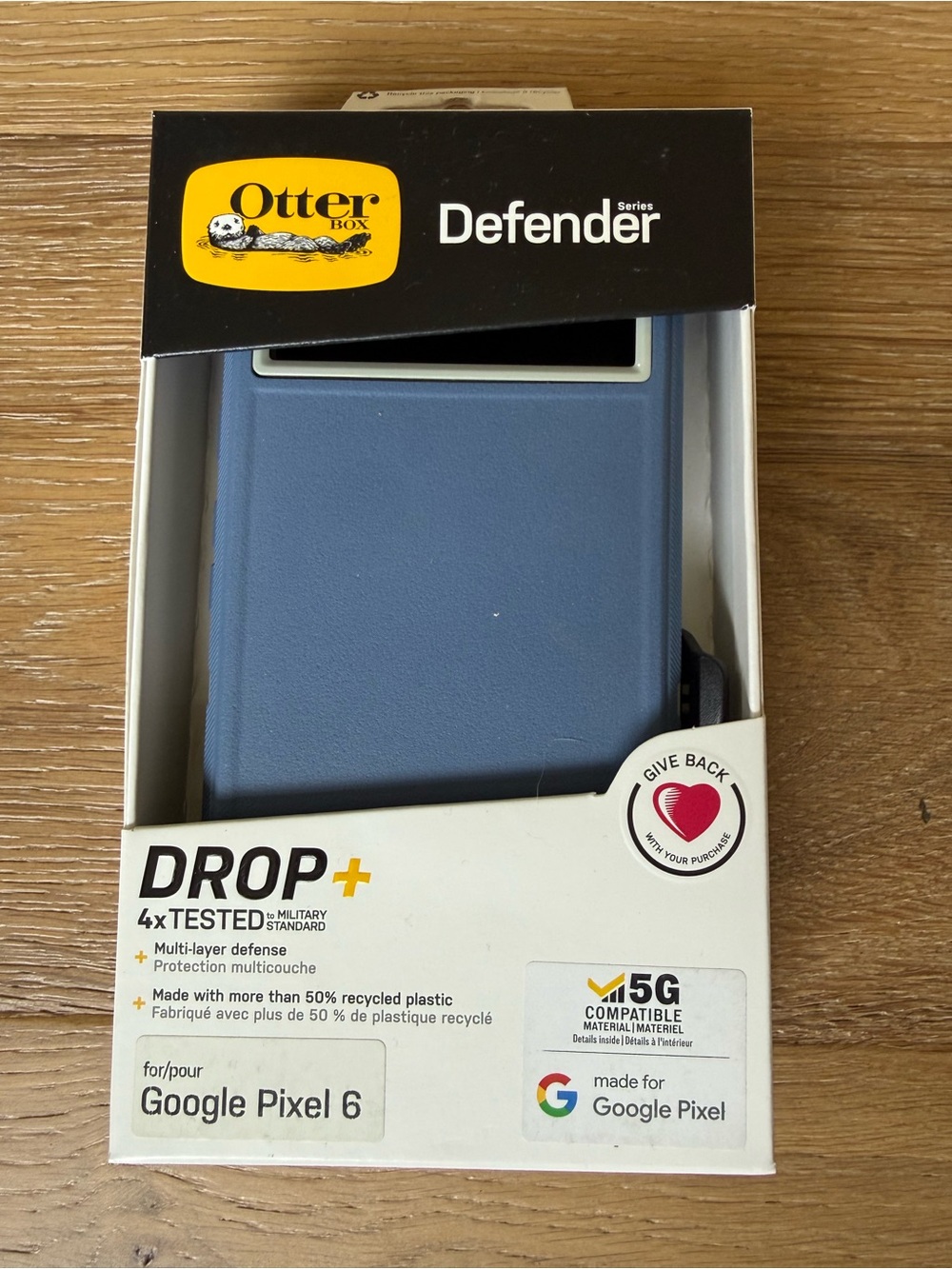 New OtterBox Defender Series Case for Google Pixel 6 - Blue with black clip